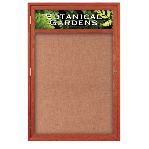 Sliding Glass Door Radius Letterboard, 96"x48", Black/Licorice Vinyl